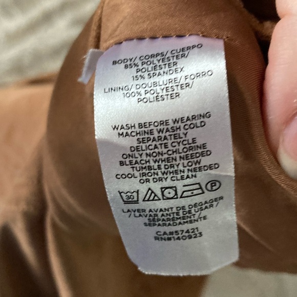 Loft faux suede skirt in camel - Picture 4 of 6